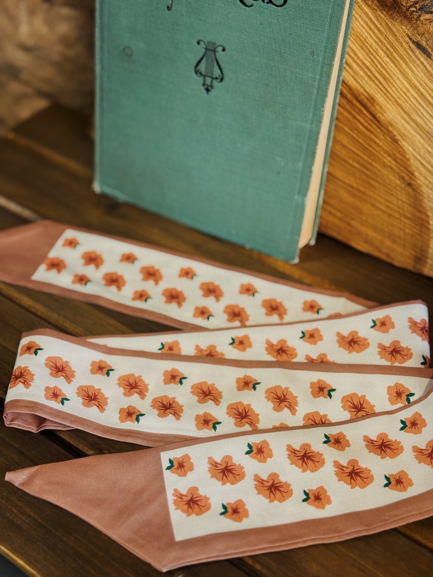 Soft Silky Tiger Lilly Scarf