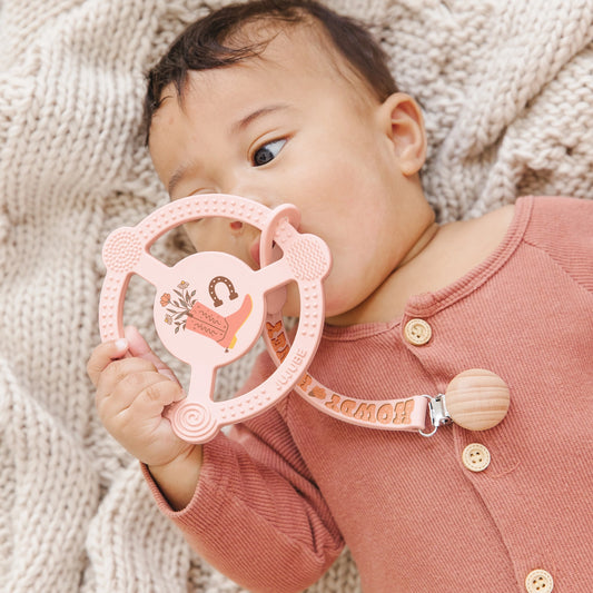 Howdy Honey Silicone Teether Ring