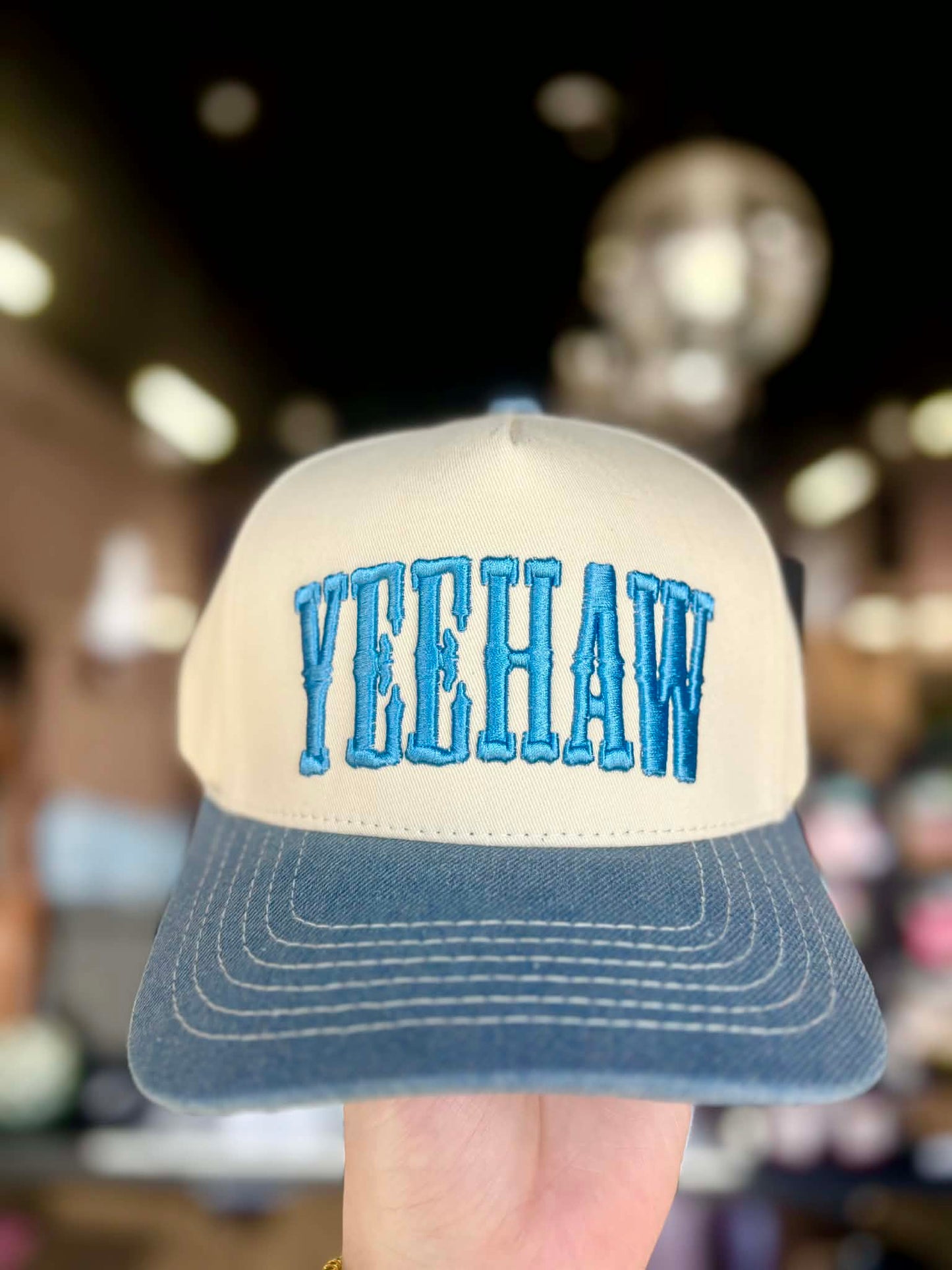 Yeehaw Denim Trucker Hat