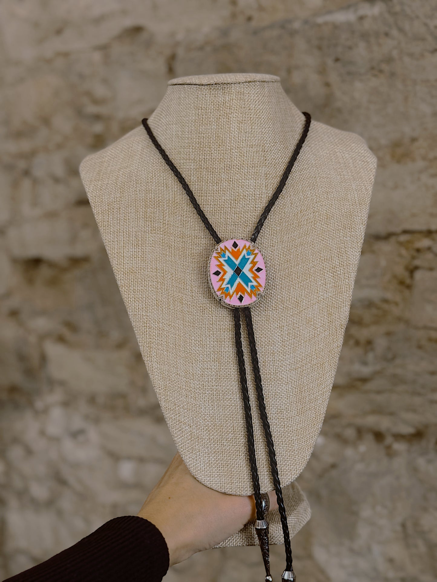 Southwestern Edge Bolo Necklace