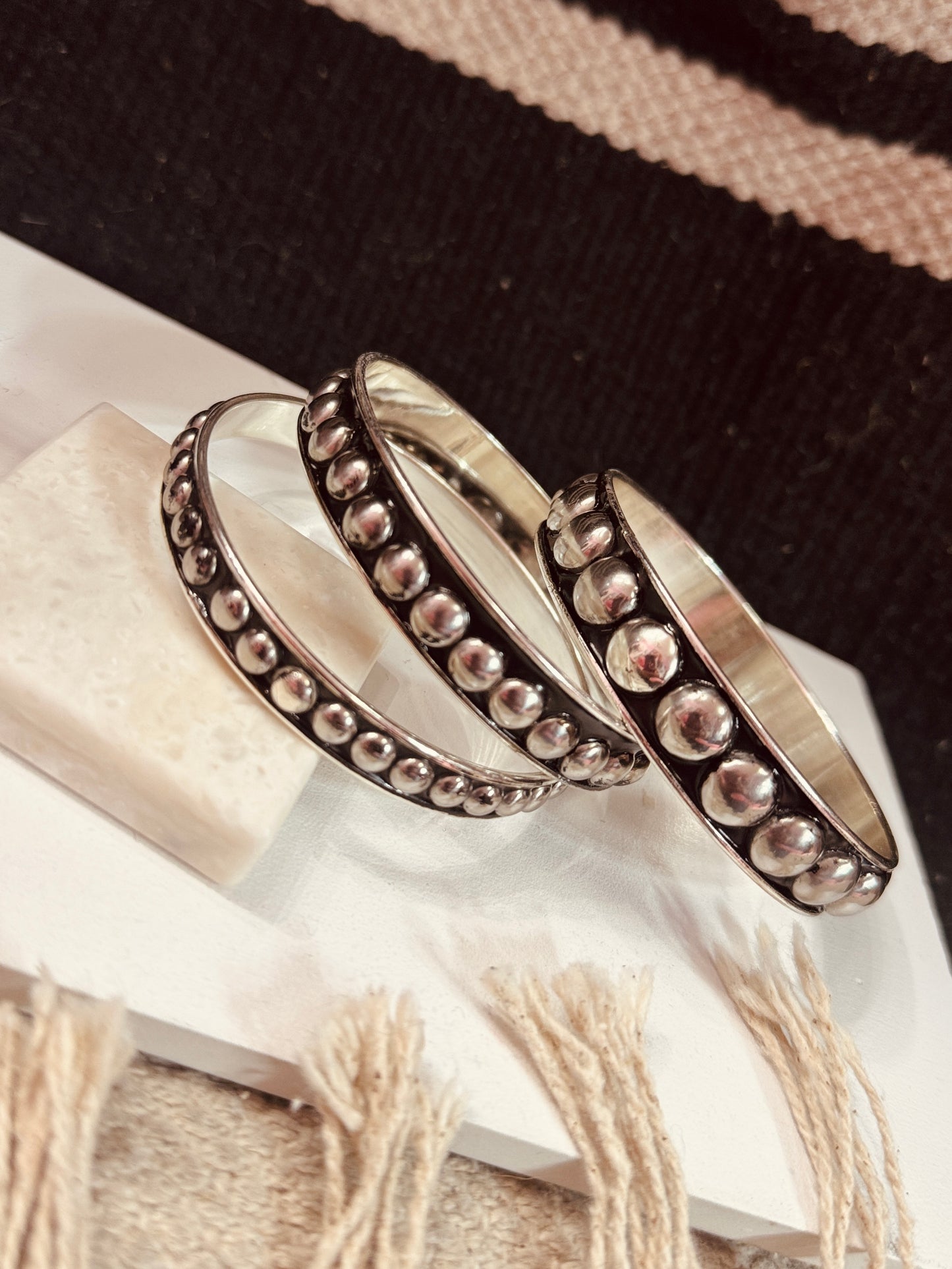 Western Bubble Bangle Bracelet- 3 SIZES