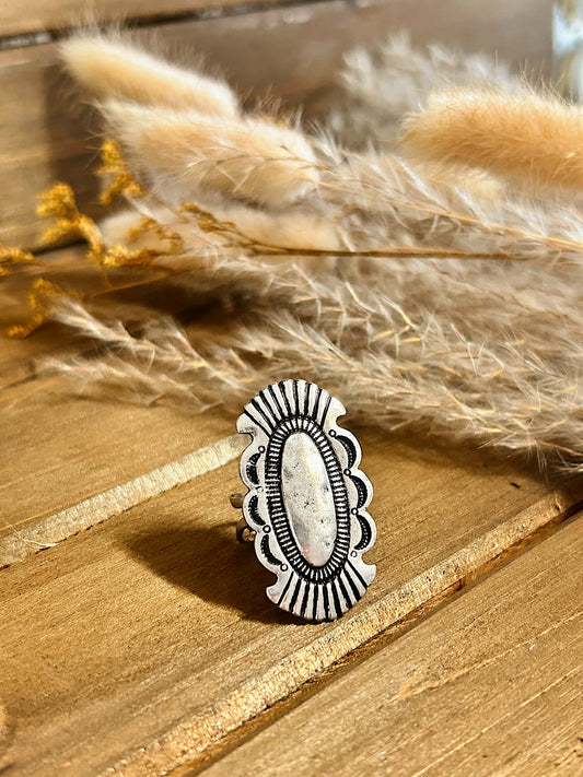 The Brantley Concho Cuff Ring