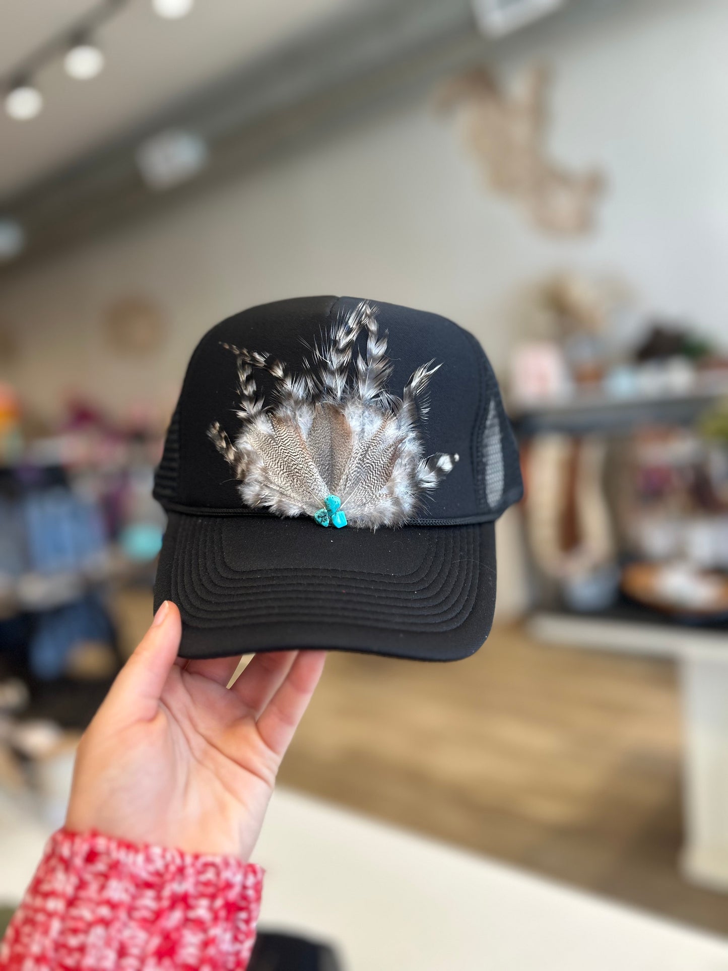 Feather Fan Trucker