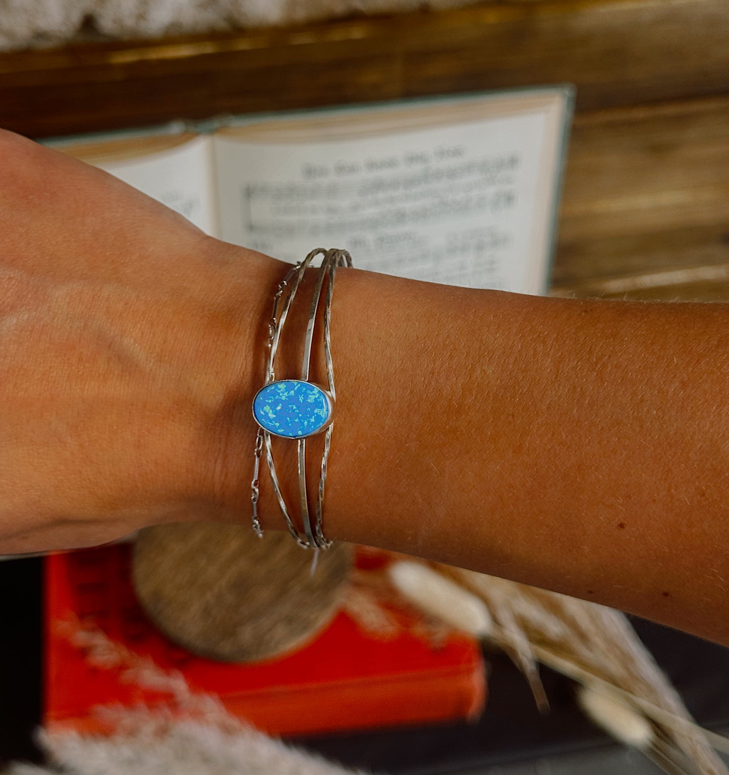 Blue Opal Cuff