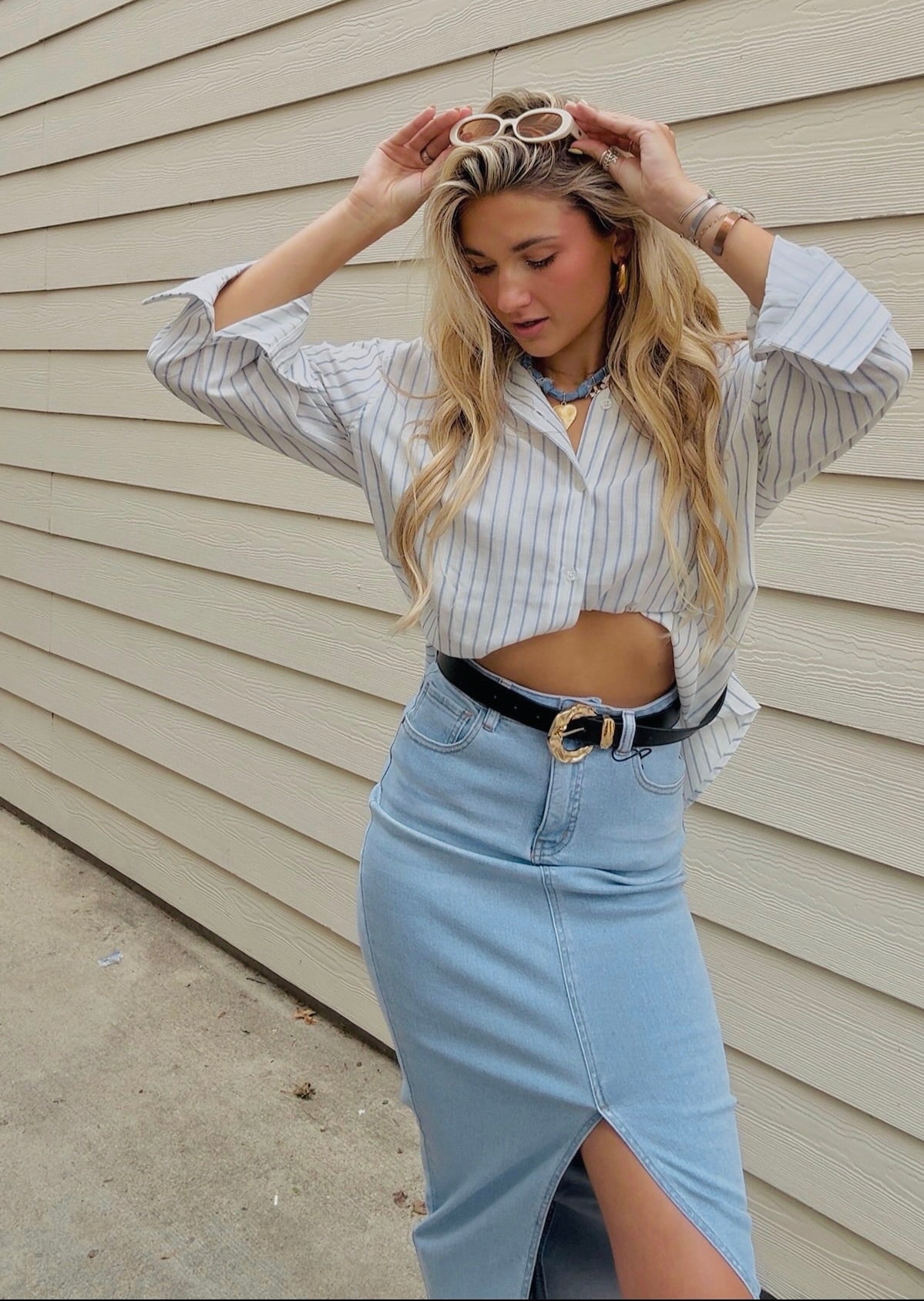 The Hattie Front Slit Maxi Skirt