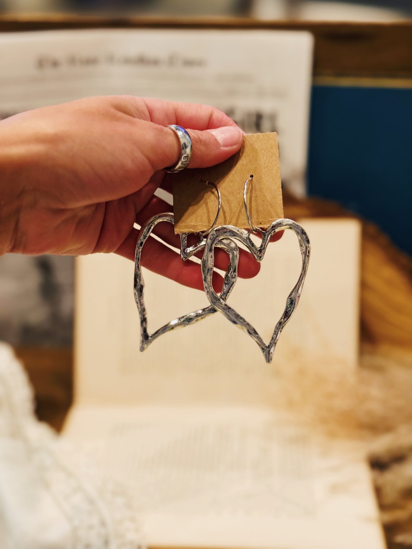 Twist Of Heart Earrings