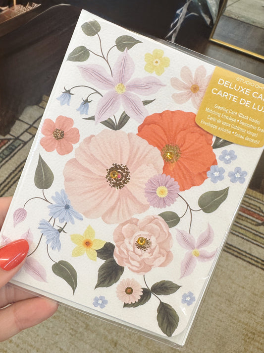 Delicate Windflowers Greeting Cards