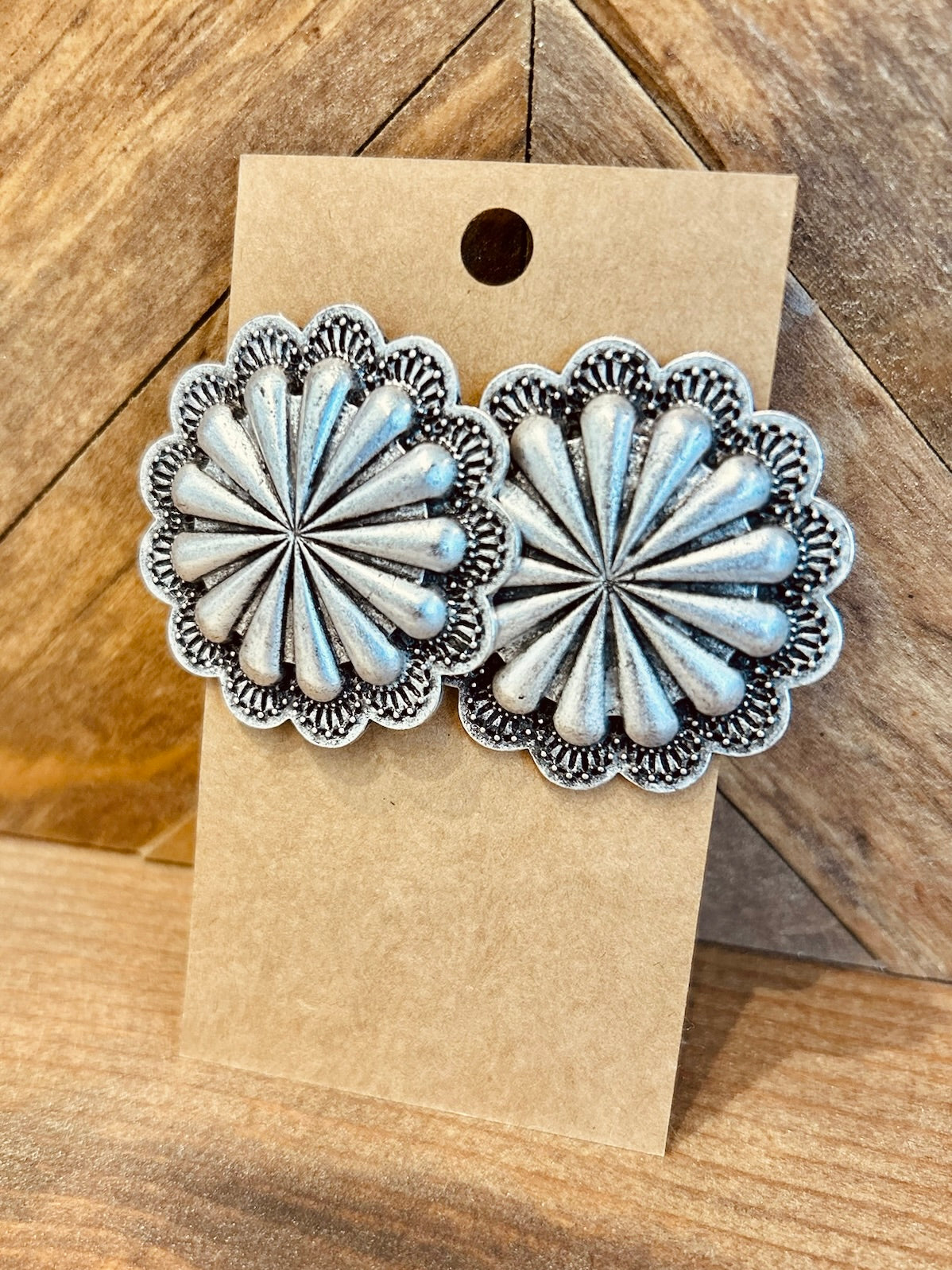 The Faye Flower Concho Studs