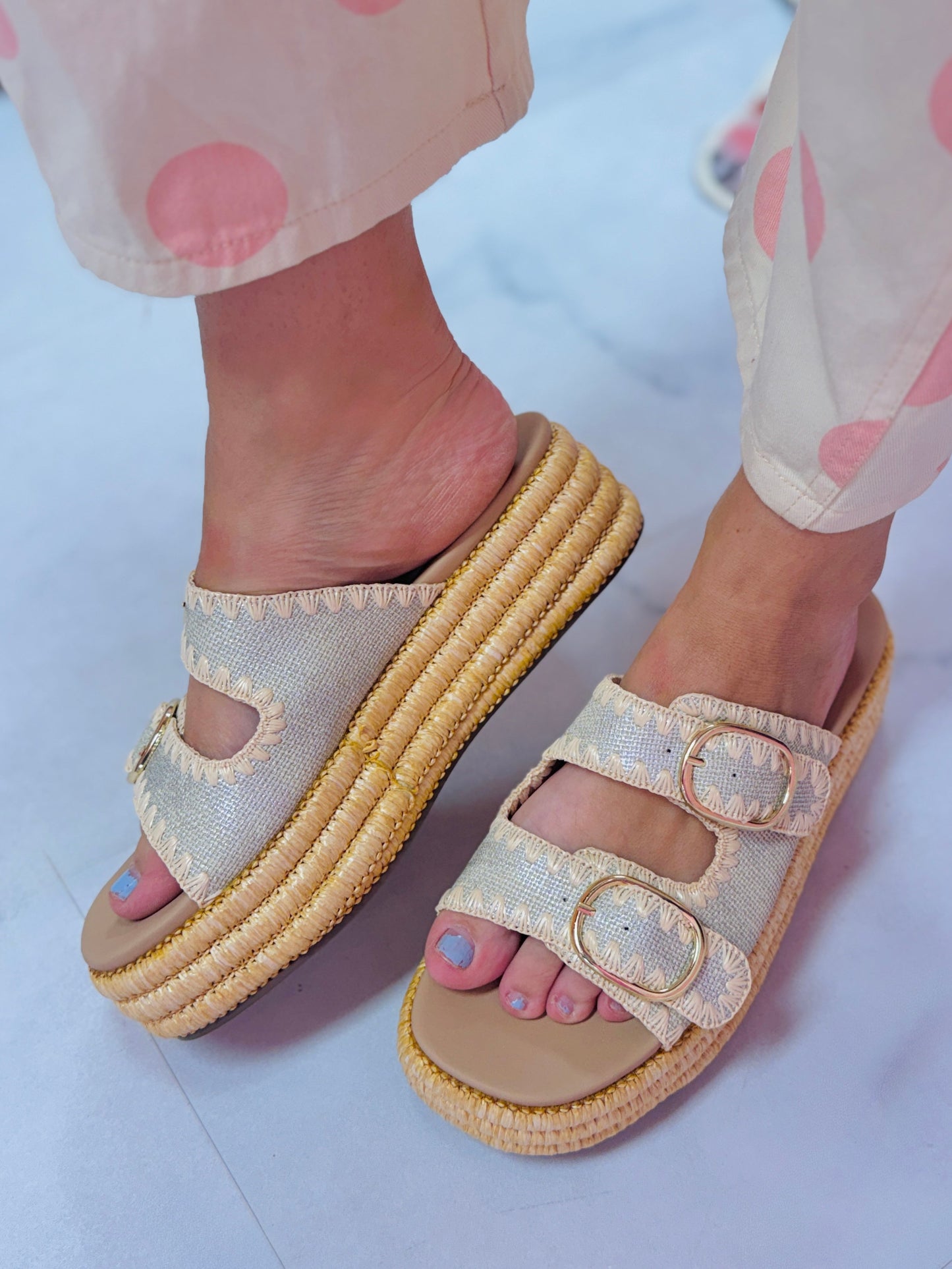Heidi Boho Babe Platform Slides