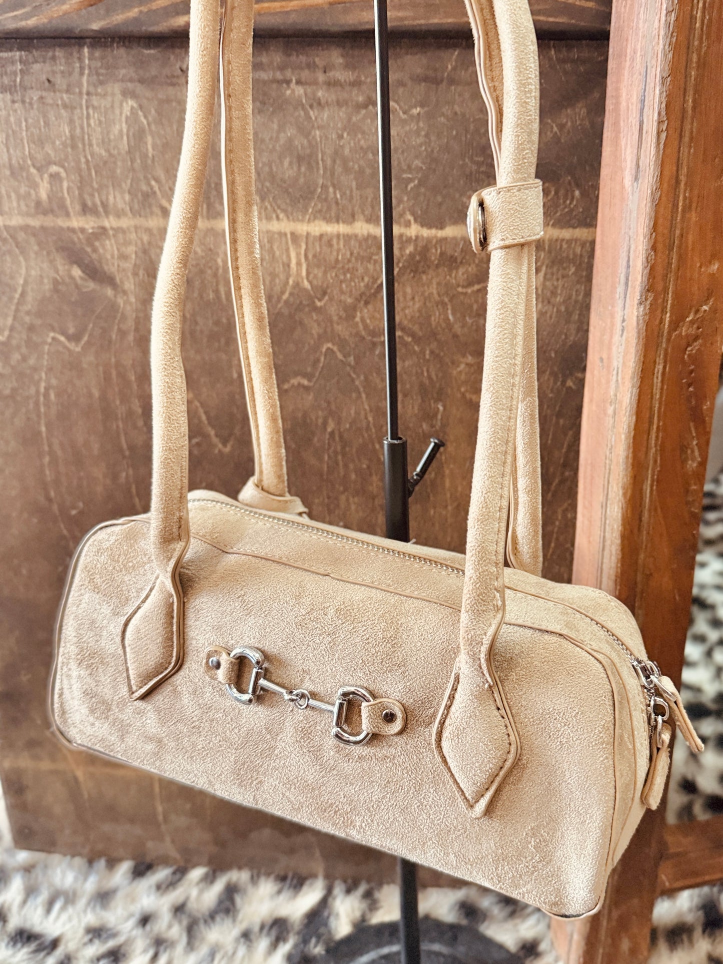 Palomino Snaffle Bit Suede Purse
