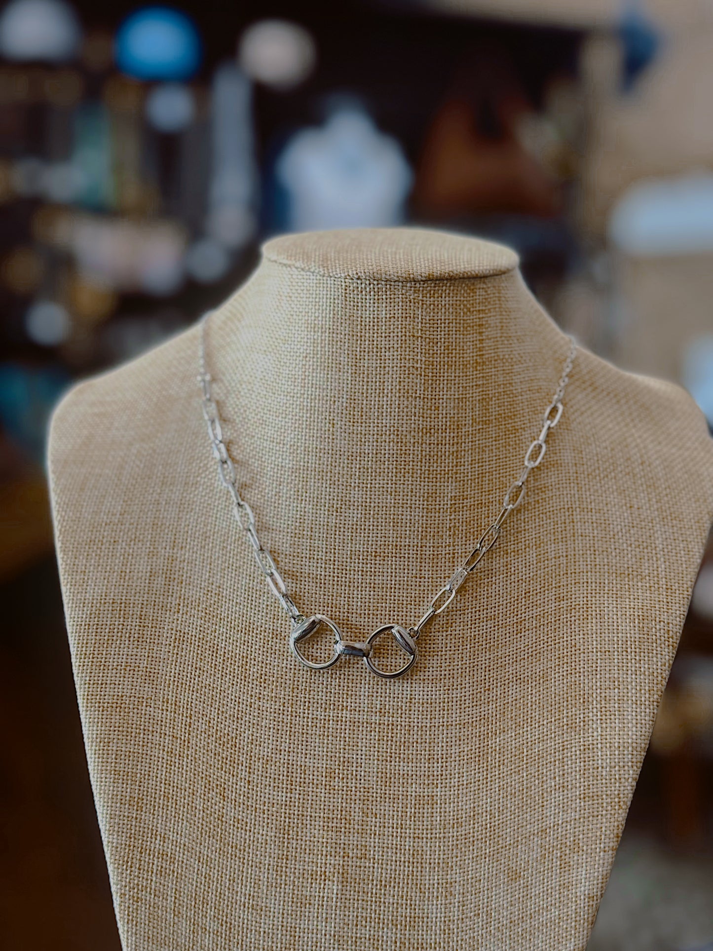Golden Reins Pendant Necklace