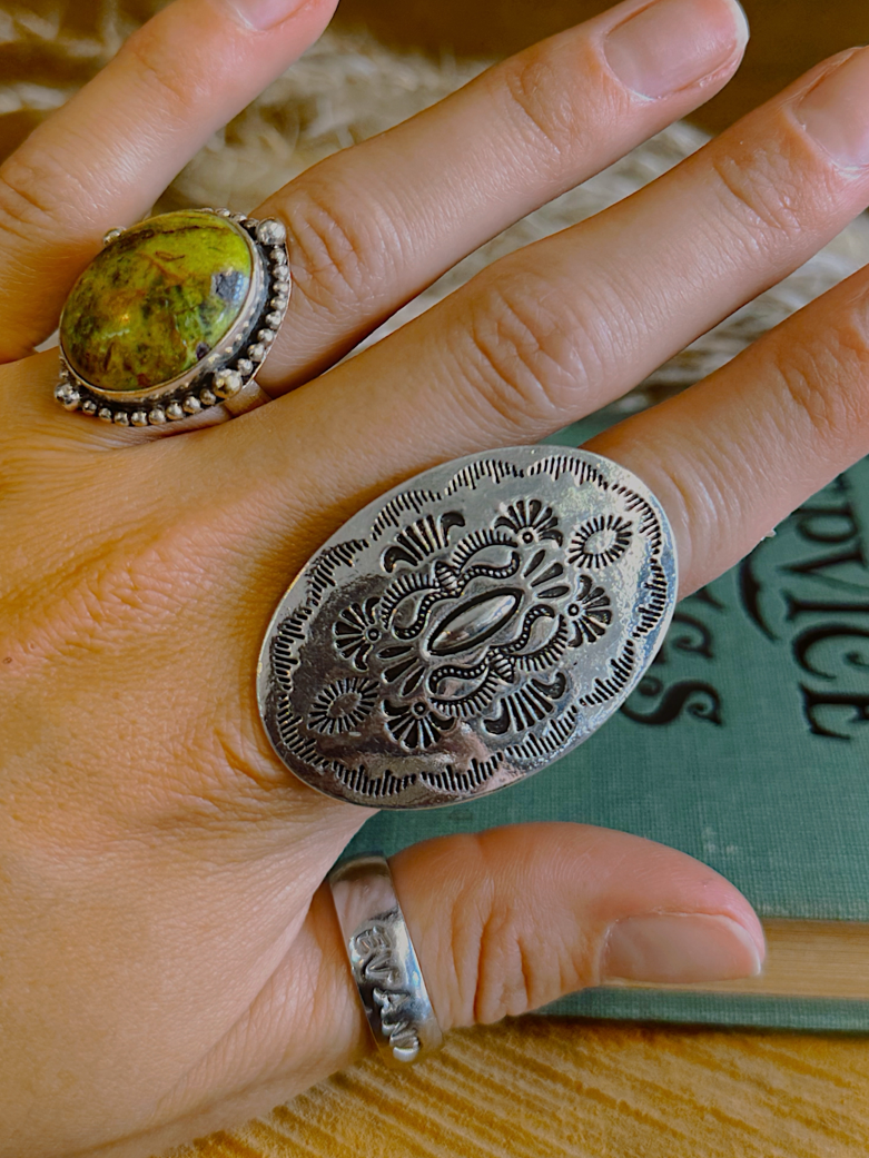 The Lottie Stamped Ring