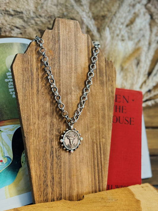Steerhead Coin Necklace