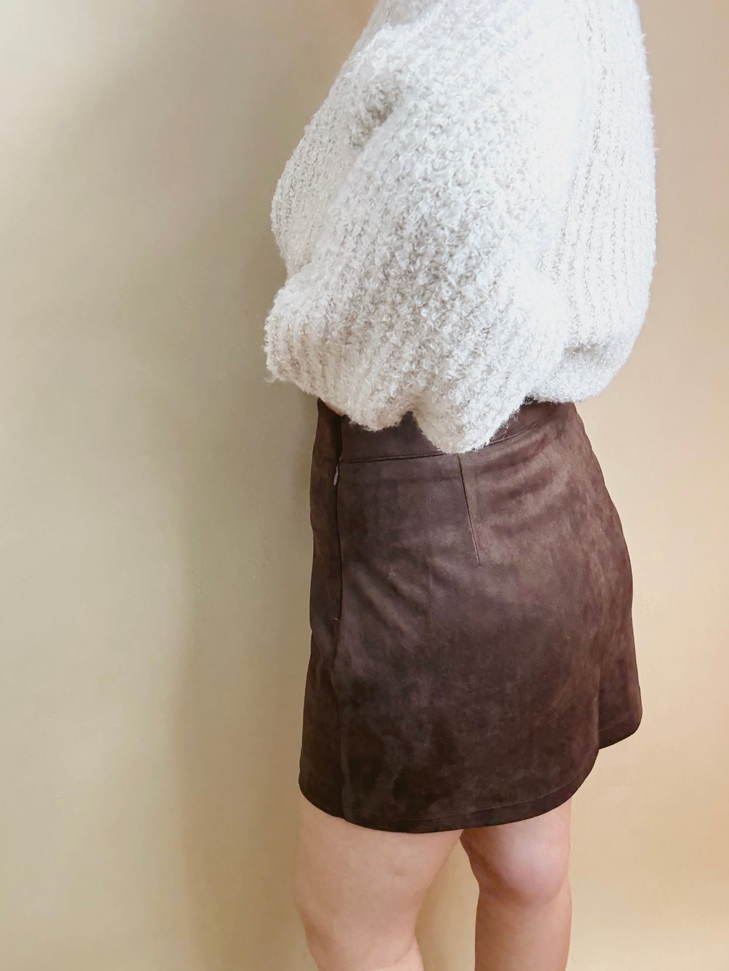 The Sienna Suede Mini Skirt
