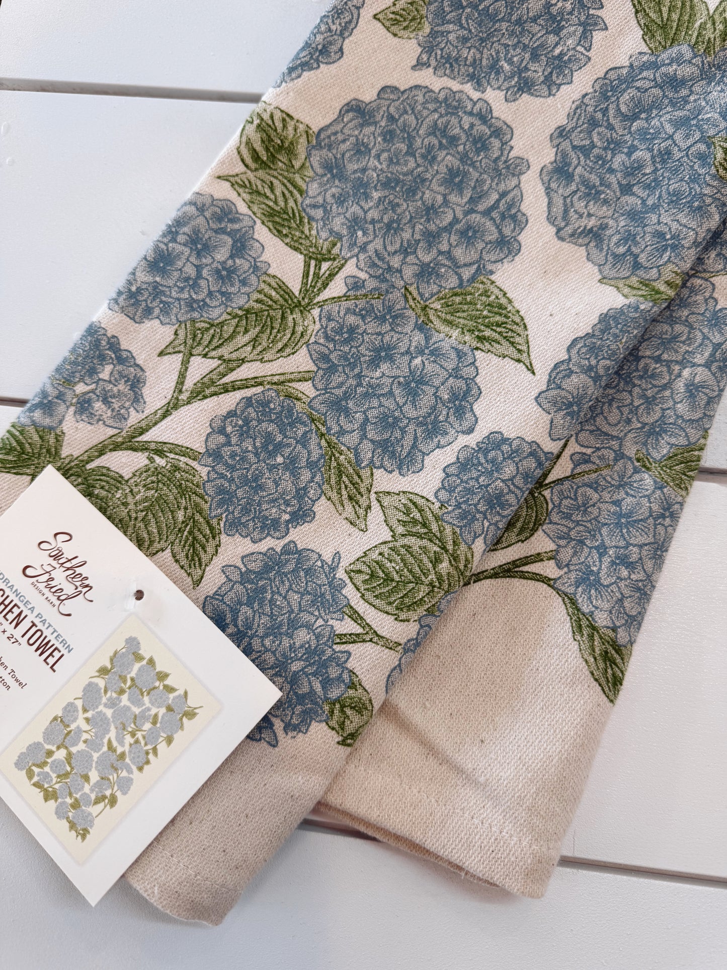 Hydrangea Pattern Kitchen Towel