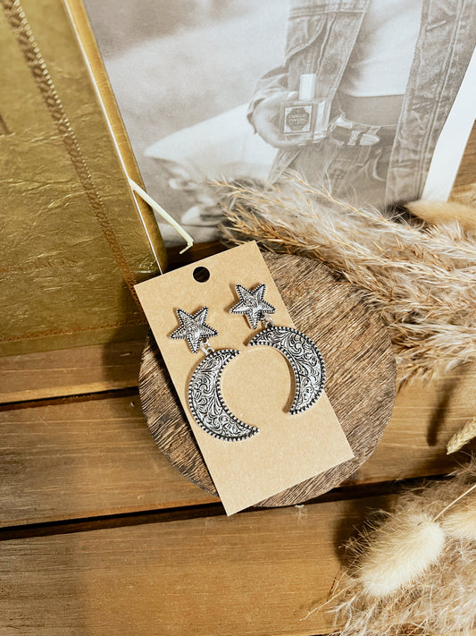 Love You To The Moon & Back Earrings