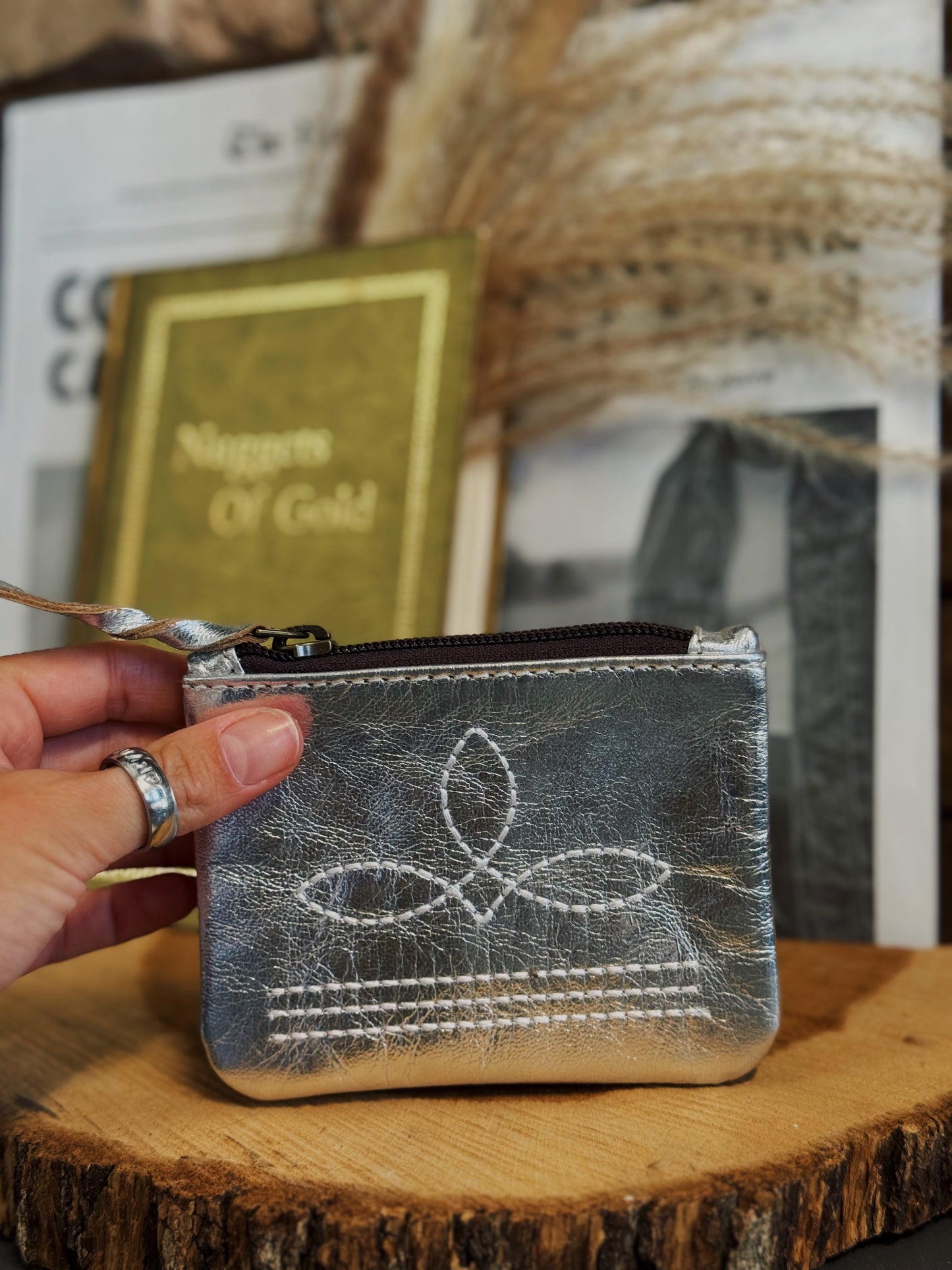 Boot Stitch Coin Pouch