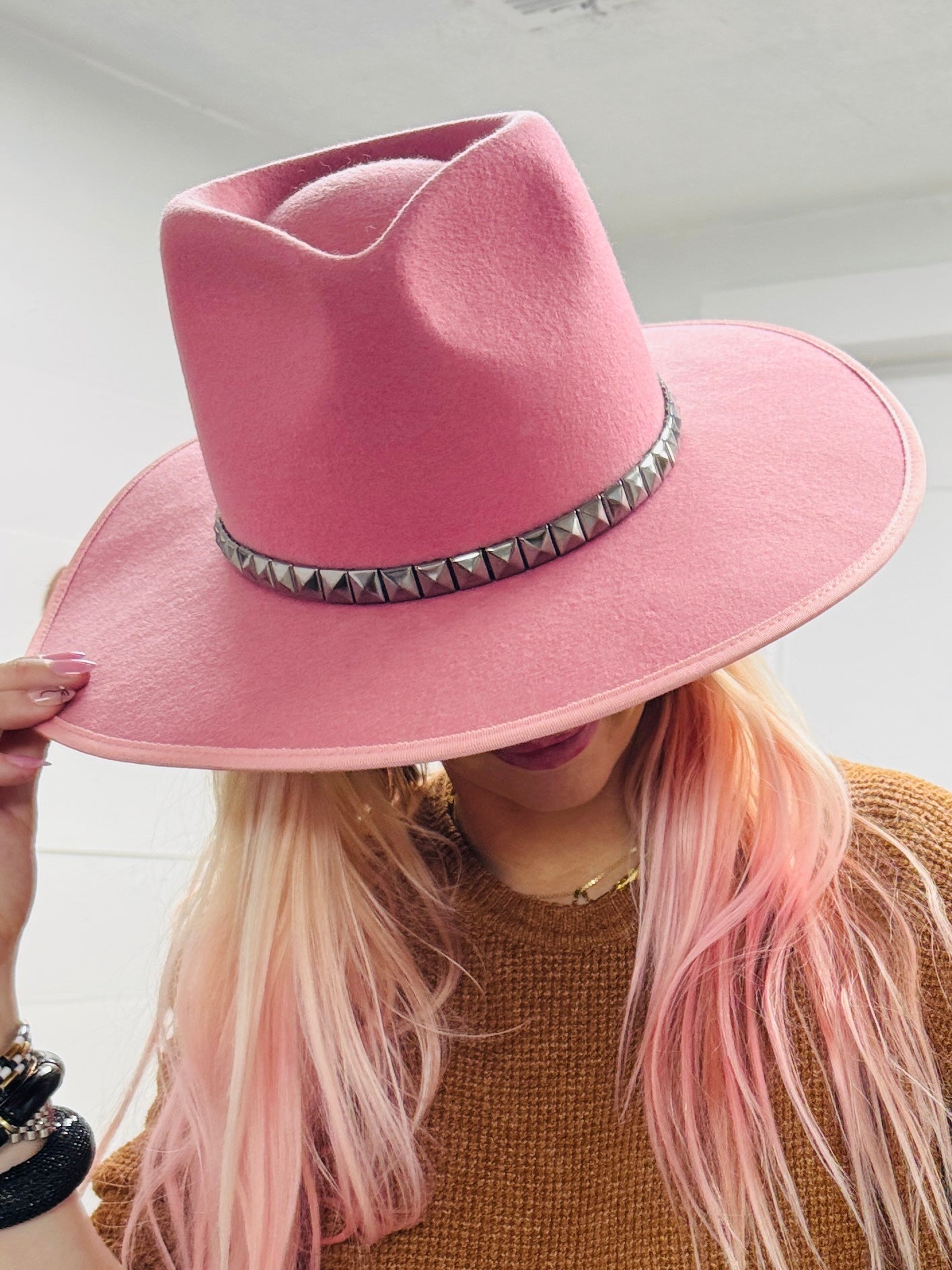 The Billie Blush Rancher Hat