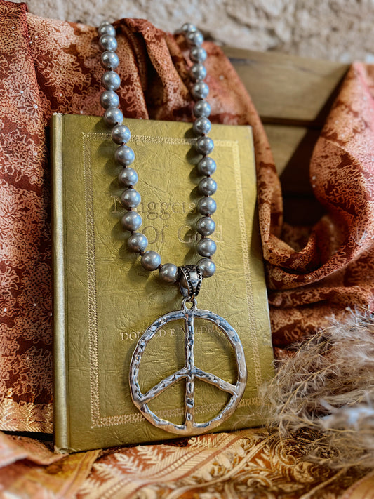 Peace Love & Happiness Necklace