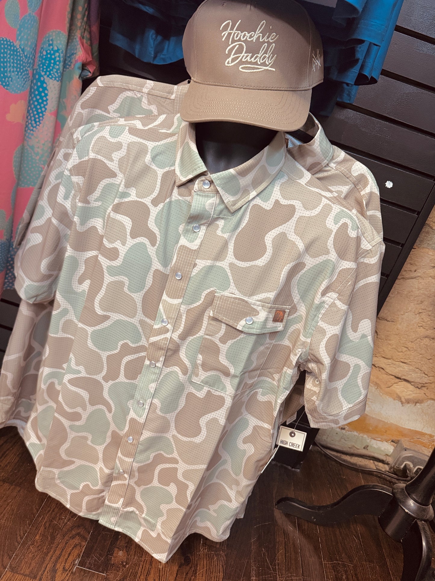 The Cole Camo Button Up