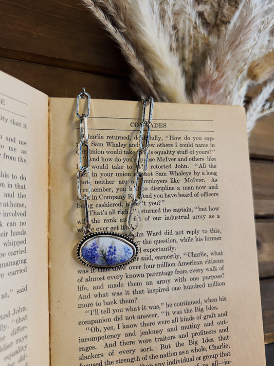 Bluebonnet Charm Necklace