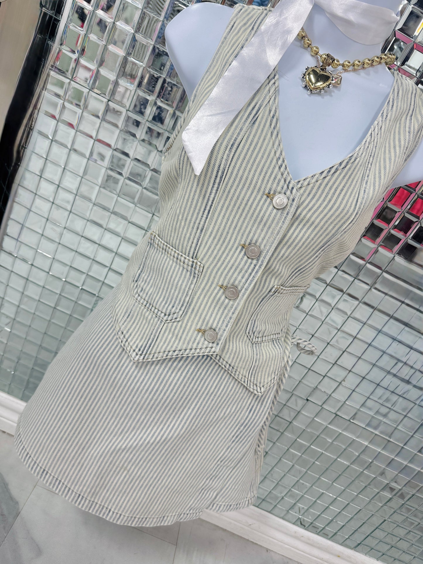 Brianna Conductor Denim Vest