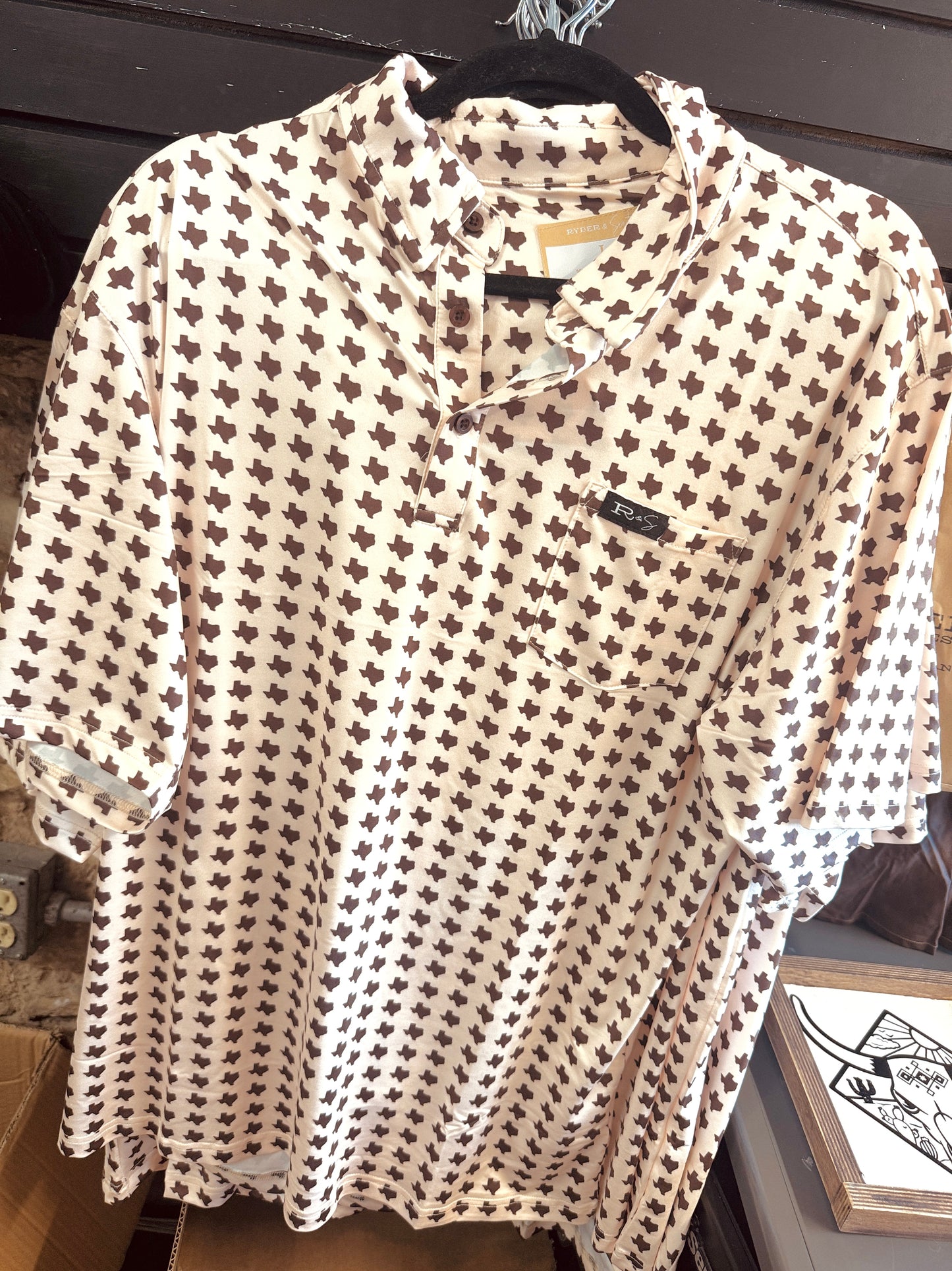 The Ironwood Tan Texas Polo
