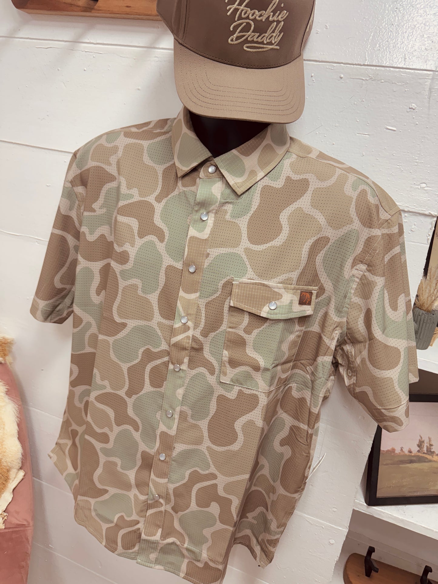 The Cole Camo Button Up