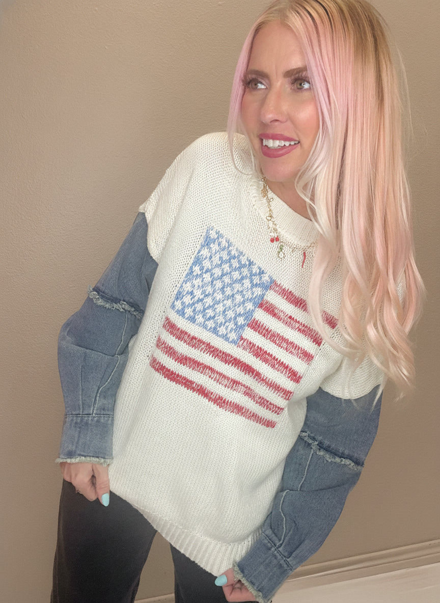 The American Patchwork Sweater