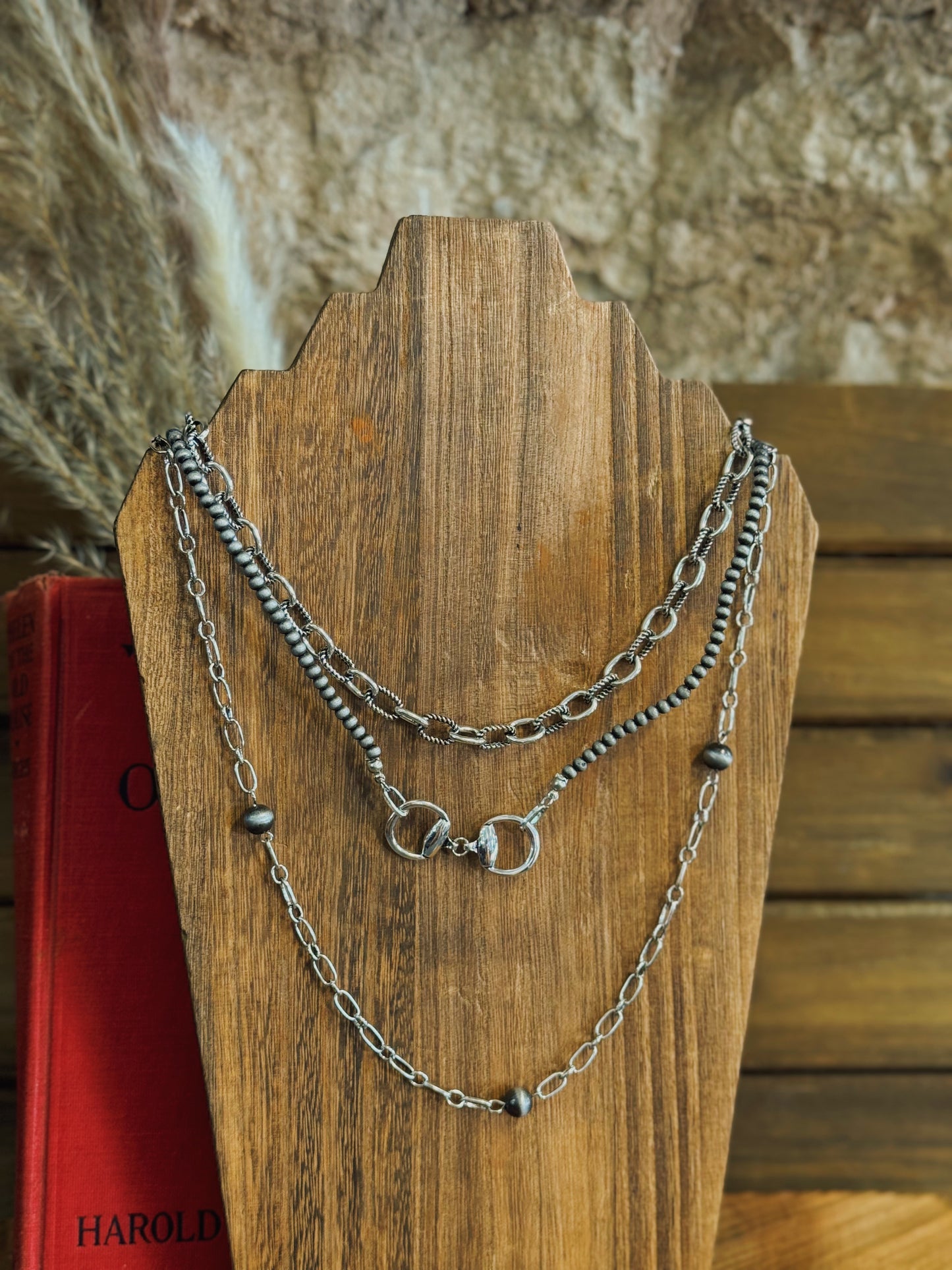 Stacked Lux Horsebit Necklace