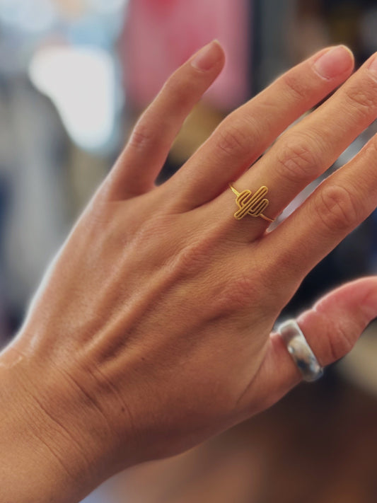 Cactus Minimalist Ring