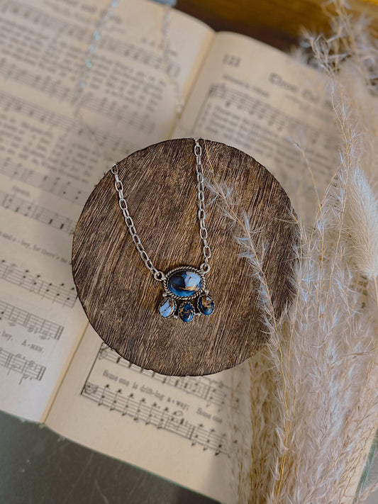 Violet Dahlia Necklace