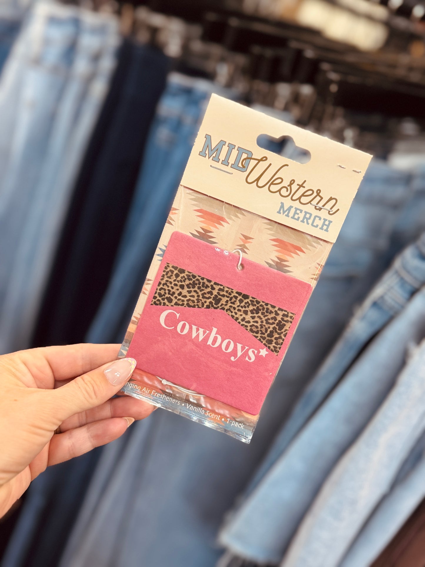 Cowboys Felt Air Freshener