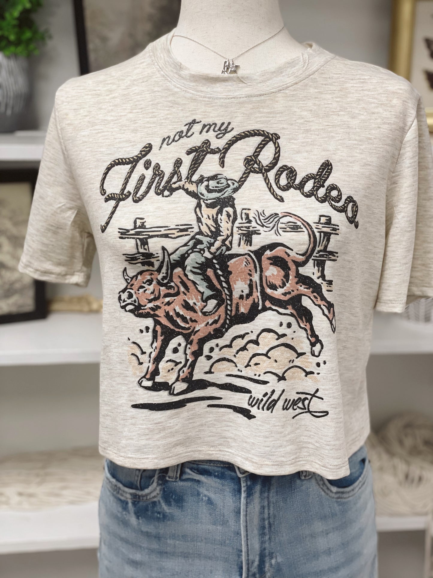 Not My First Rodeo Crop Tee