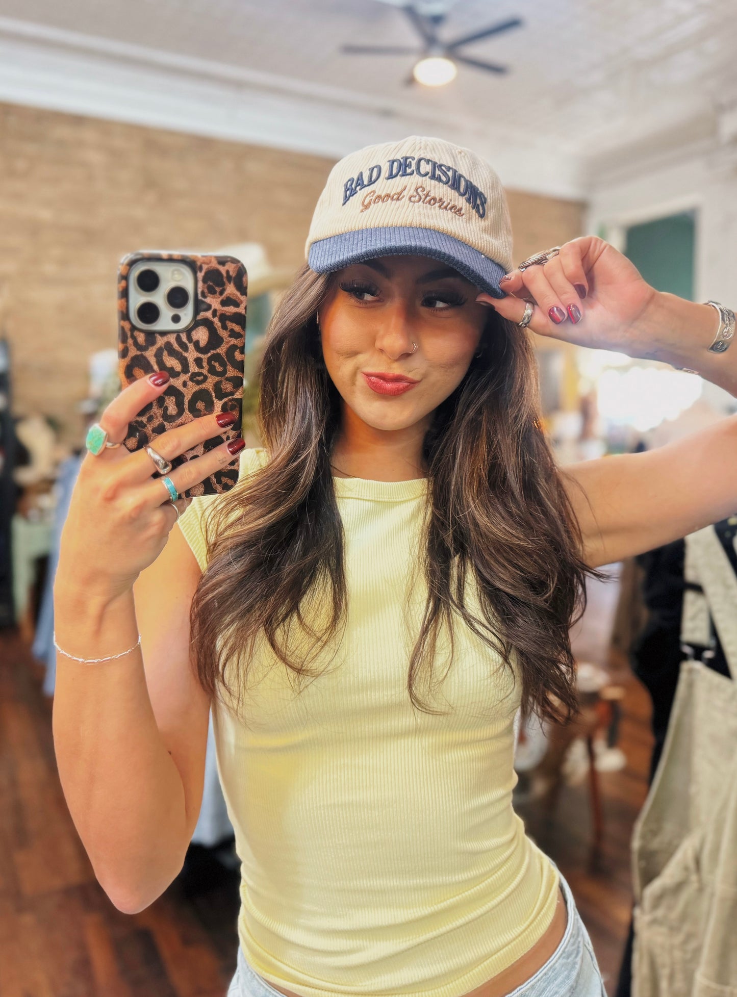 Bad Decisions Good Stories Trucker Hat