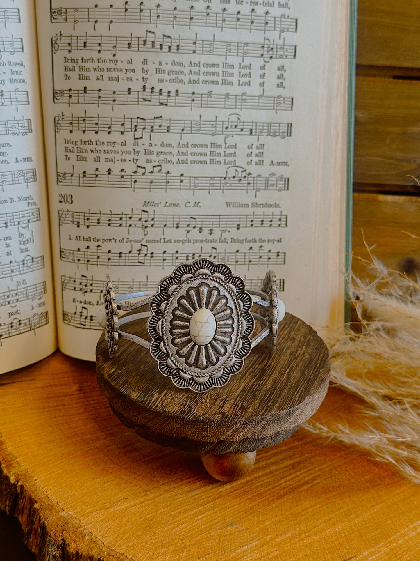 Ava Squash Blossom Cuff Bracelet