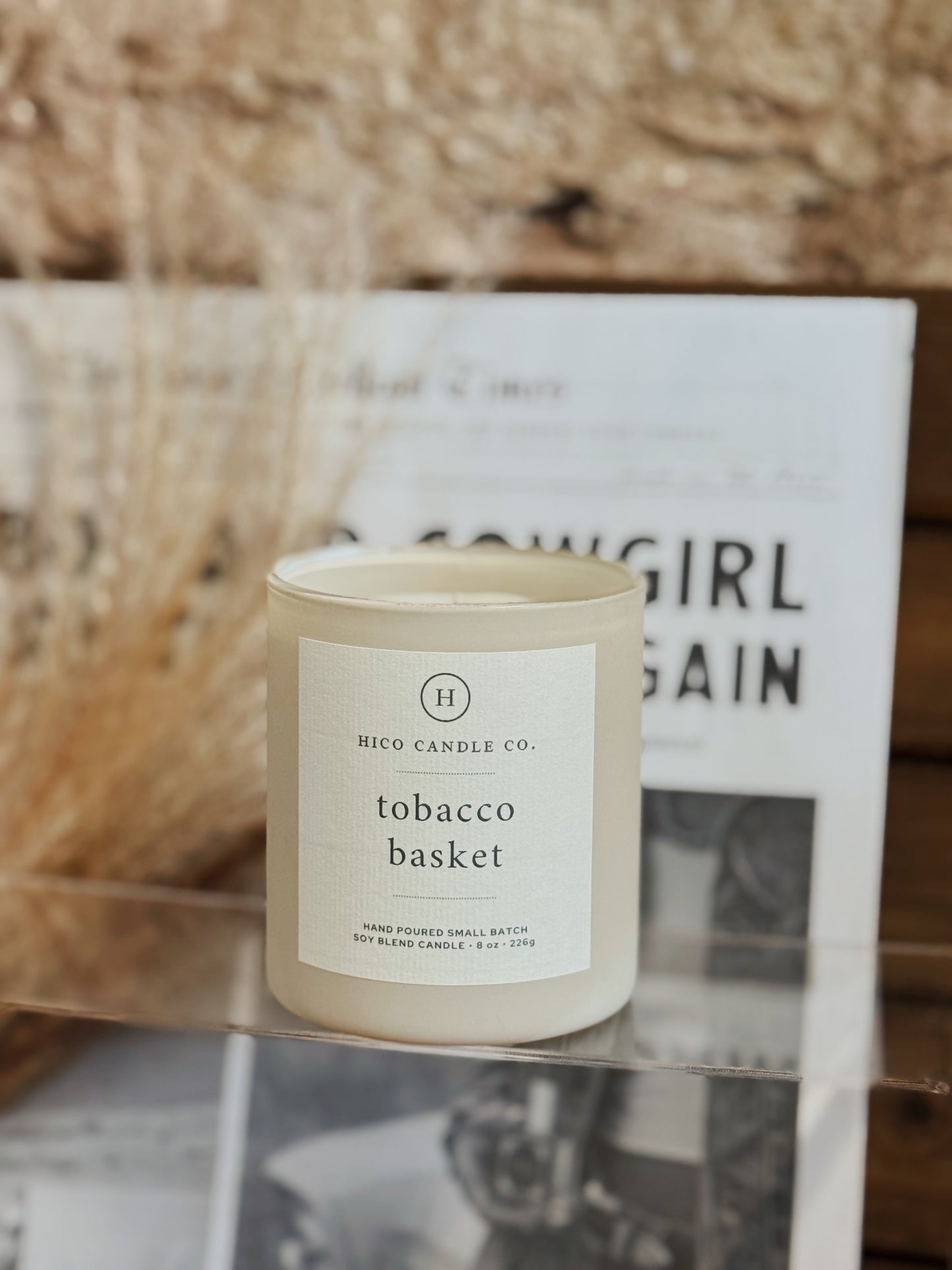 Tobacco Basket Candle