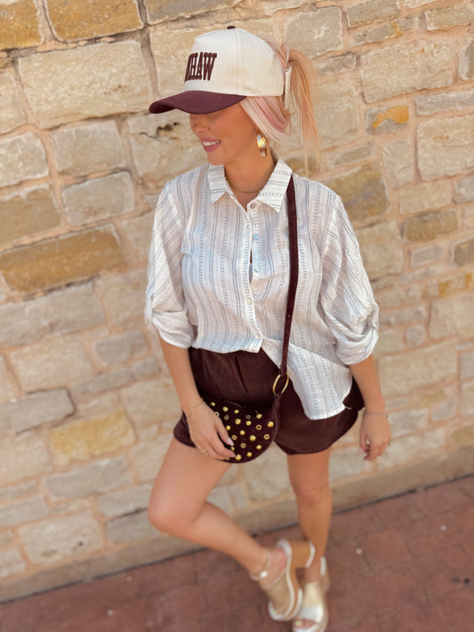 Boardwalk Breeze Stripe Blouse