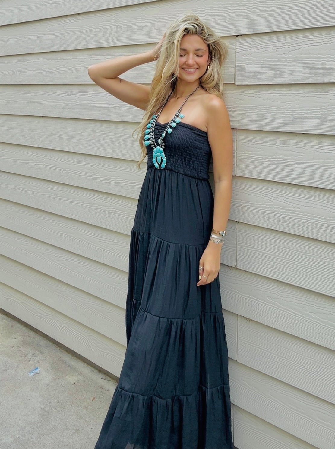 Sunset Stroll Smocked Maxi Dress