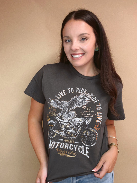Live To Ride Graphic Tee