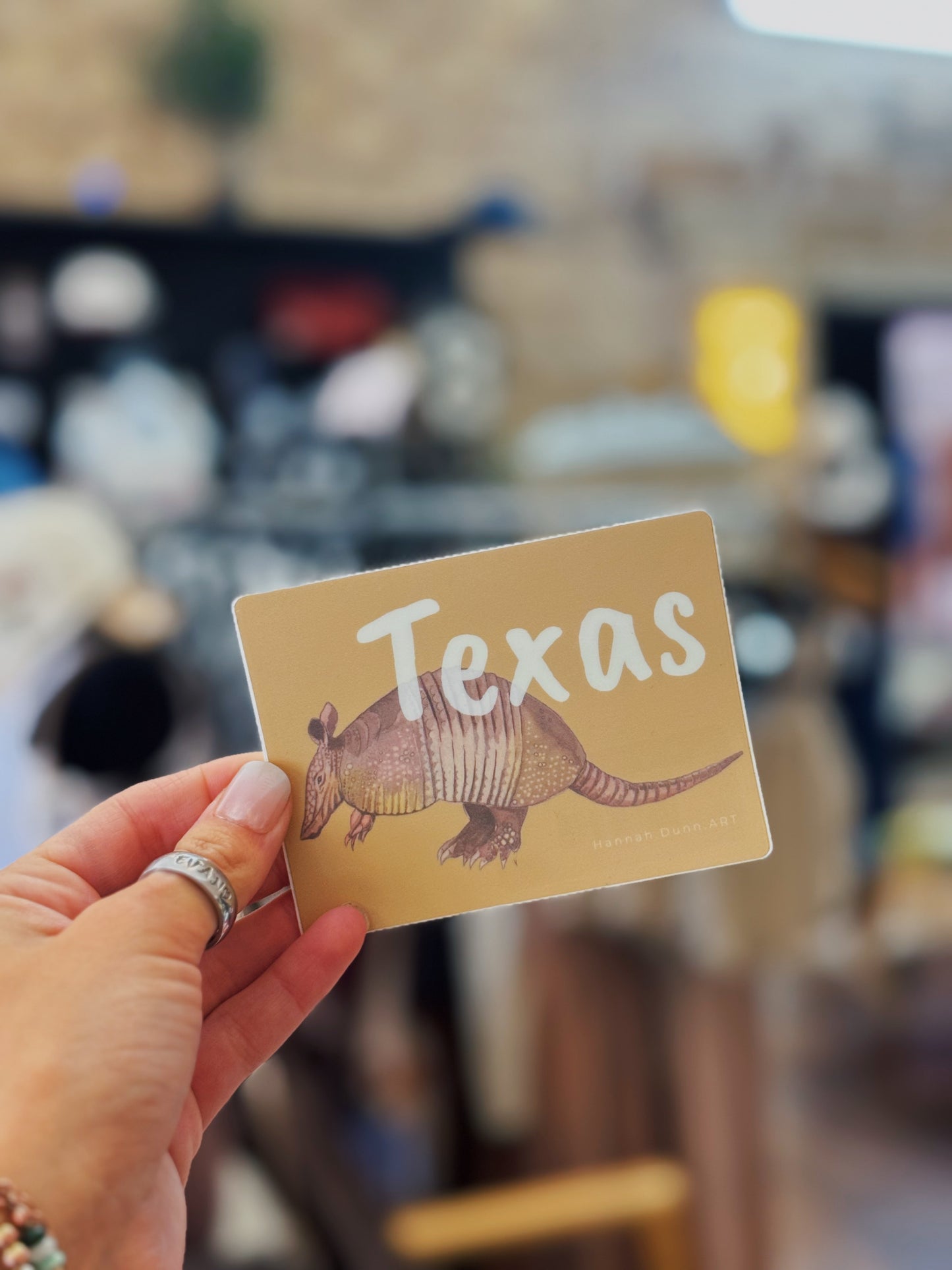 Texas Armadillo Sticker