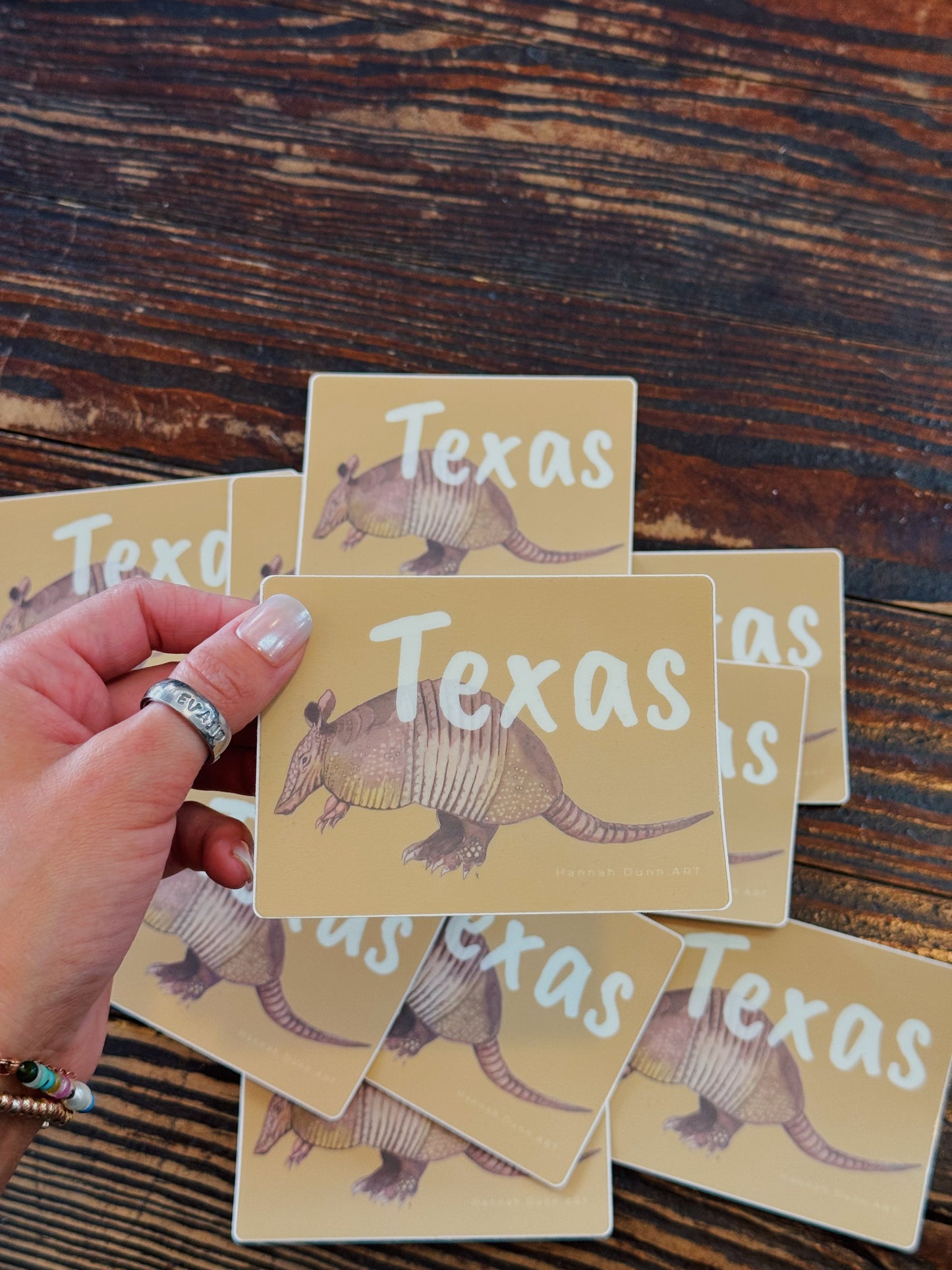 Texas Armadillo Sticker