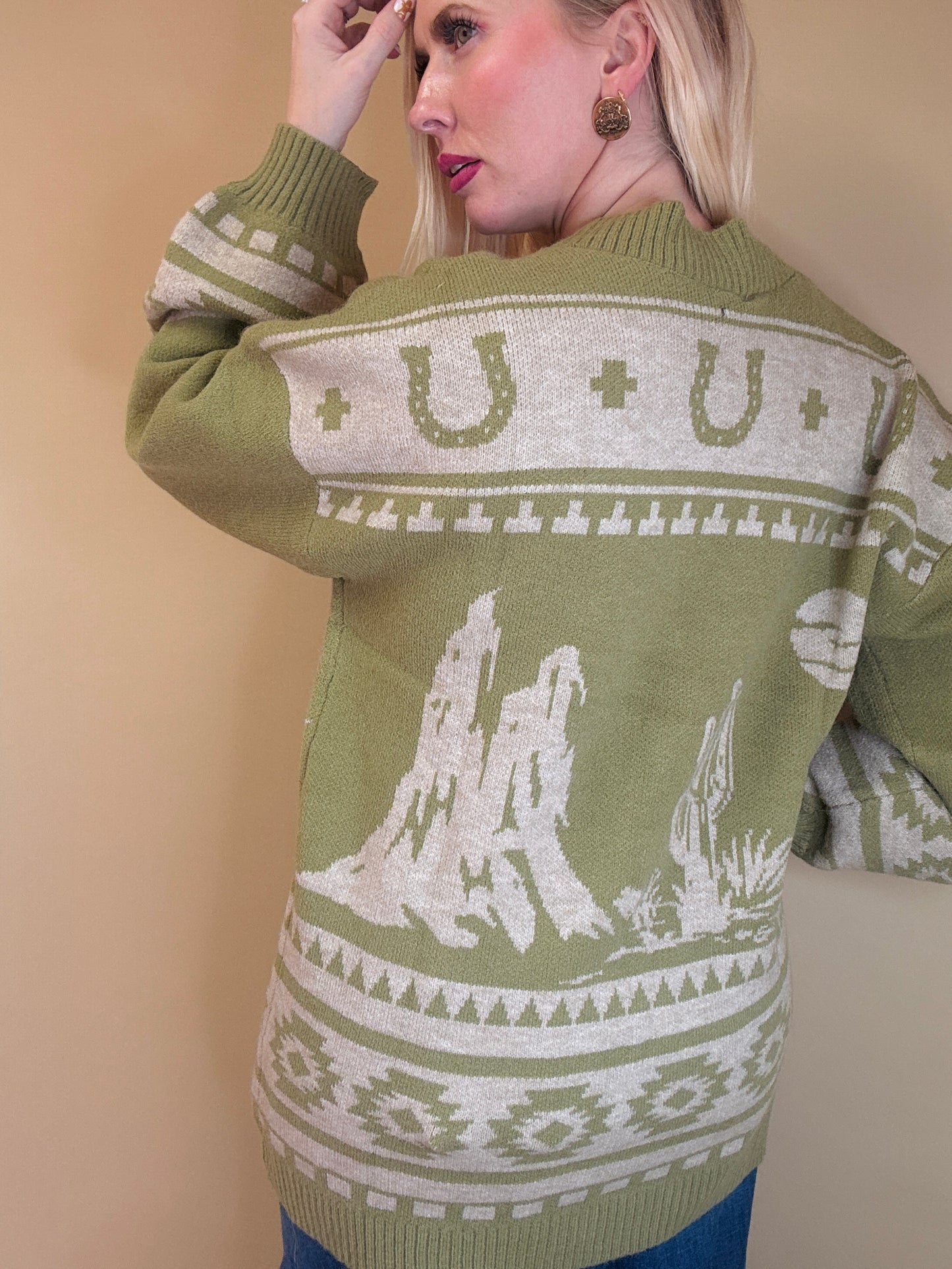 The Evelyn Western Cardigan