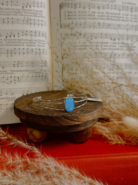 Blue Opal Cuff