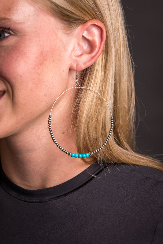 The Willow Dangle Hoop Earrings