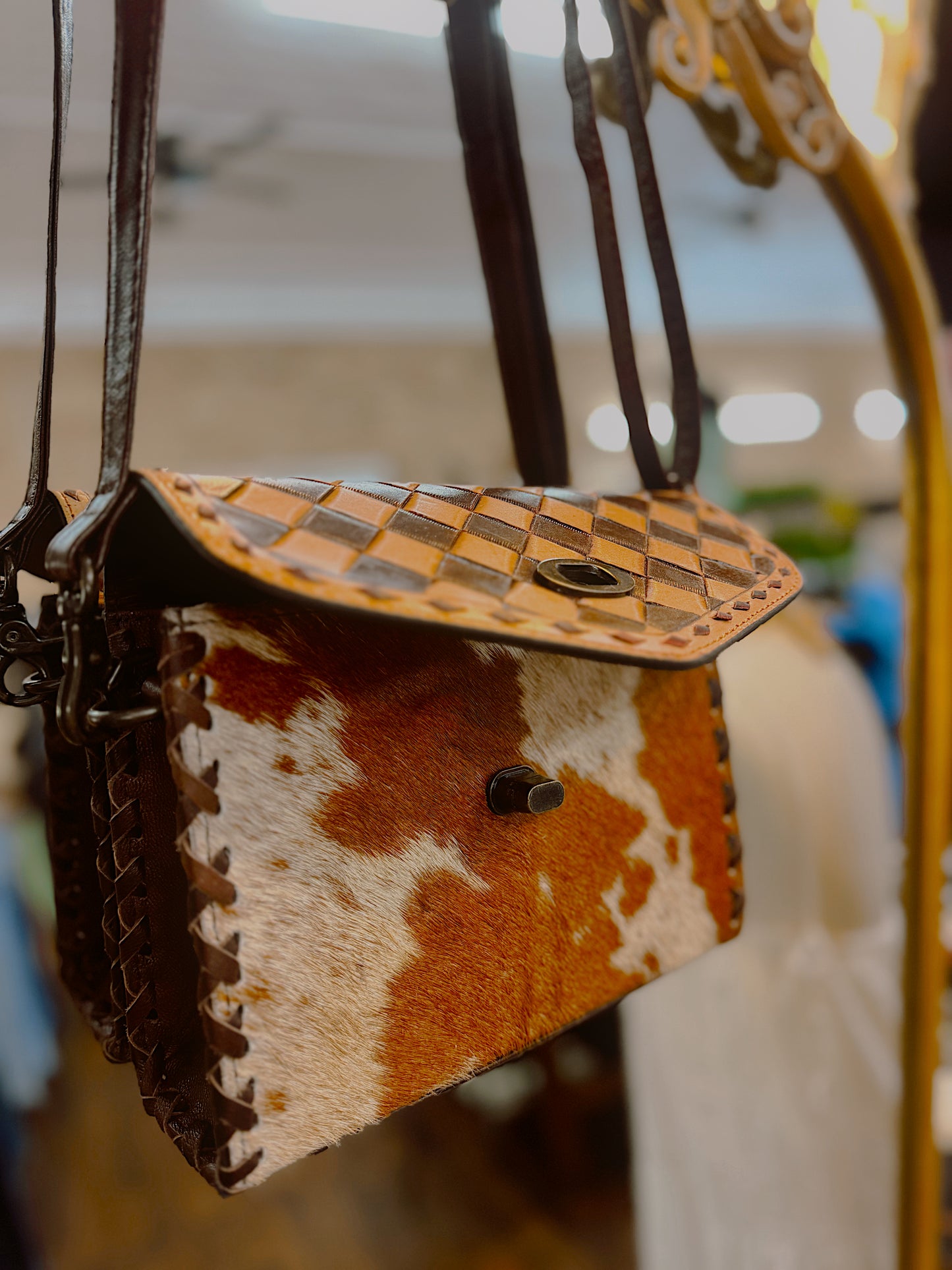 The Saddle Check Crossbody