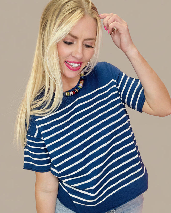 The Sunny Stroll Stripe Top