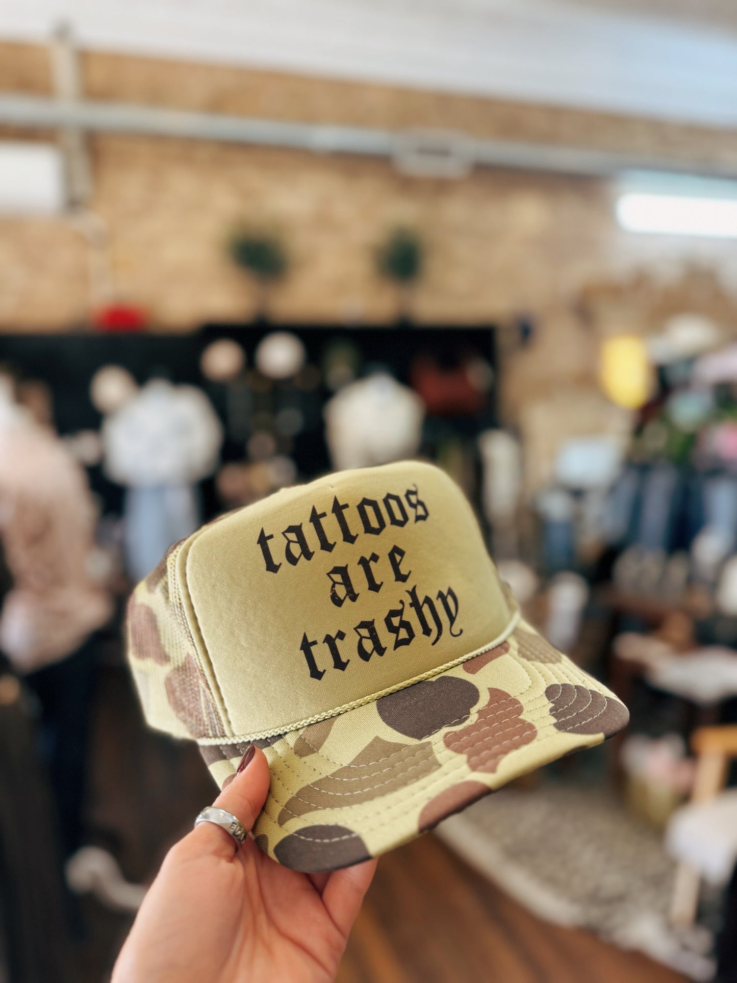 Tattoos Are Trashy Trucker Hat