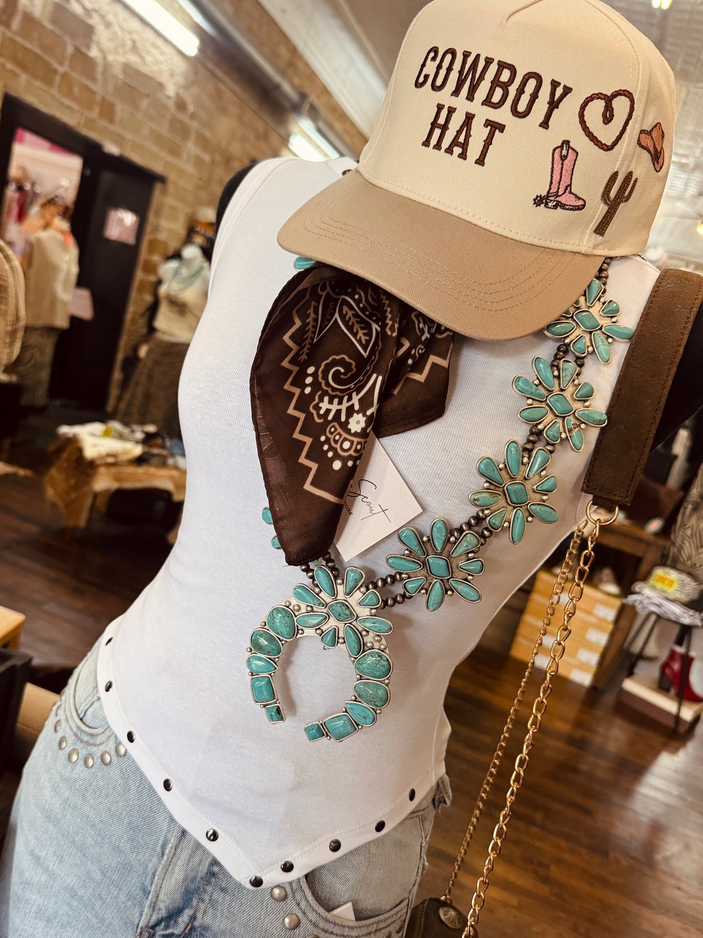 Studded Sweetheart Asymmetrical Top