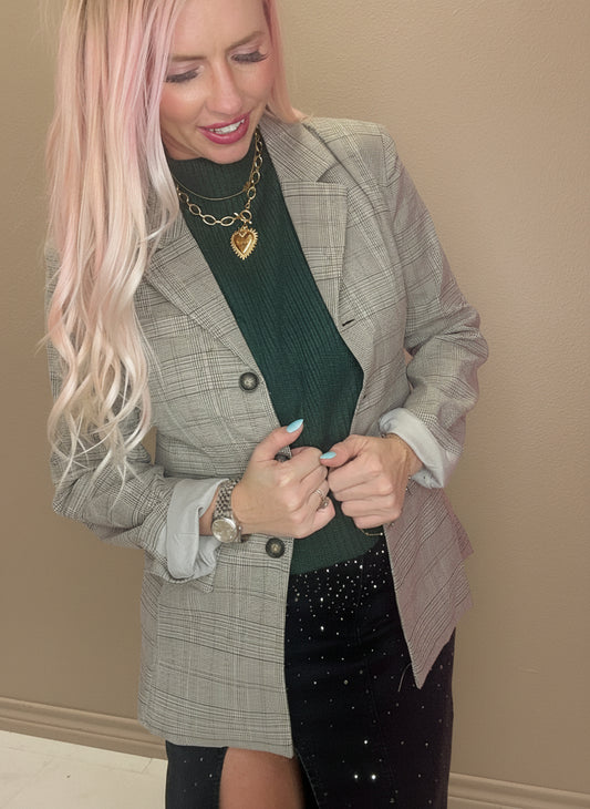The Plaid Perfection Blazer